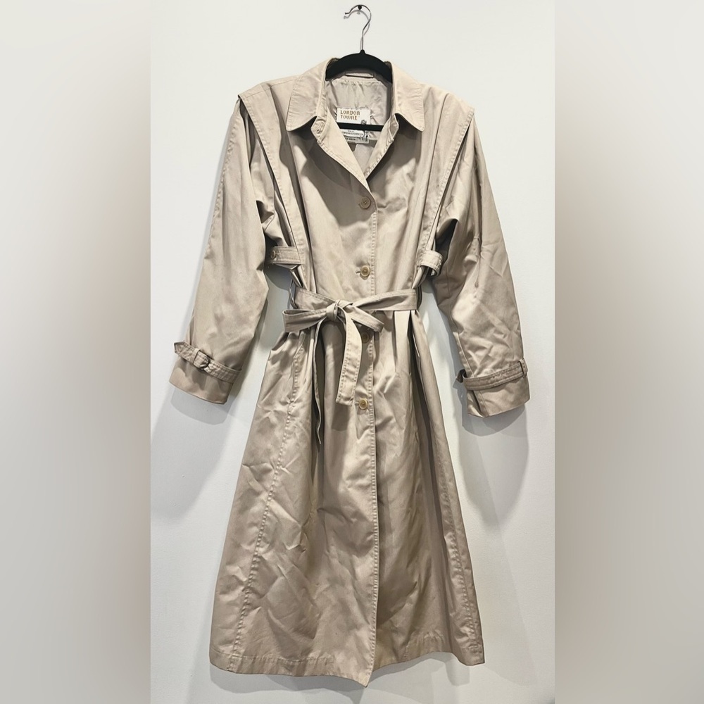 London Fog Beige Trench Coat